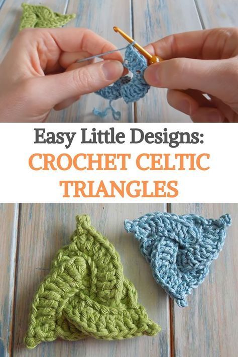 Free Celtic Crochet Patterns, Triangle Granny Square Pattern, Celtic Crochet Patterns, How To Crochet A Triangle, Star Granny Square Crochet Pattern Free, Triangle Granny Square, Granny Square Triangle, Steampunk Crochet, Crochet Plush Pattern Free