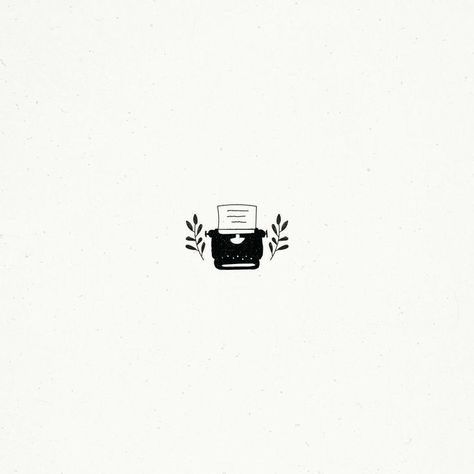 Typewriter Doodle, Typewriter Drawing, Typewriter Illustration, Cute Typewriter, Typewriter Tattoo, Writer Tattoo, Bookish Tattoos, Dibujo Simple, Author Branding