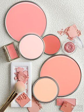 Coral Paint Colors, Pink Paint Colors, Trending Paint Colors, Paint Color Palettes, Room Paint Colors, Pink Paint, Bedroom Paint Colors, Makeup Room, Plywood Furniture