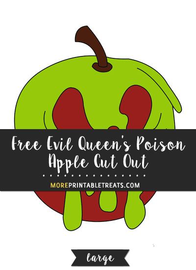 Evil Queen's Poison Apple Cut Out - Large Poison Apple Costume, Poison Apple Stencil, Poison Apple Svg Free, Modern Evil Queen, Evil Queen Apple Orchard, Evil Queen Apple, Snow Whites Poison Apple, Poison Apple Ornament, Snow White Poison Apple