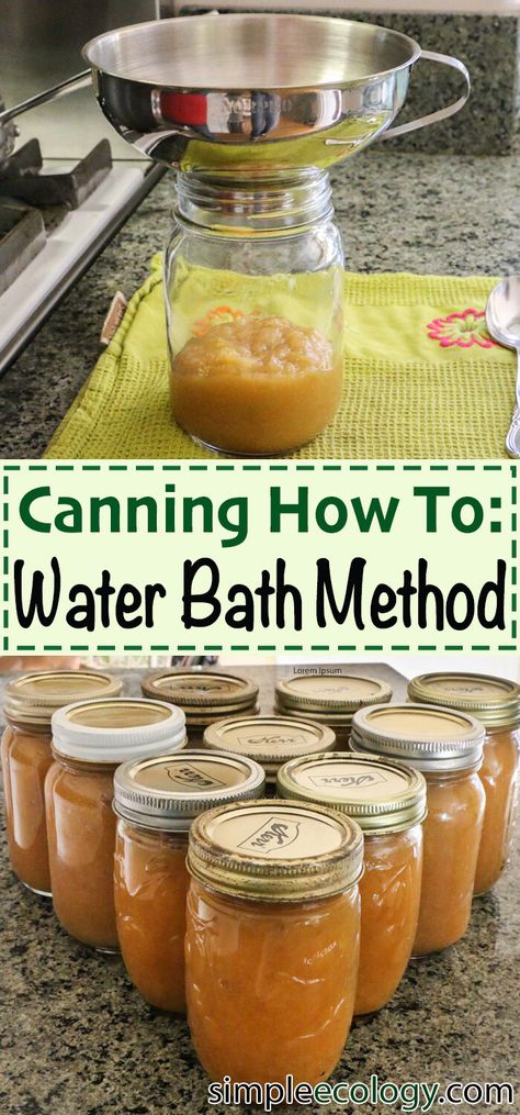 Canning Times Water Bath, How To Can Without A Water Bath, Simple Canning For Beginners, How To Can Apple Sauce, Canning Homemade Applesauce, Canning Apple Sauce Water Bath, Canning Jam For Beginners, Canned Apple Sauce Recipes, Water Bath Canning Carrots