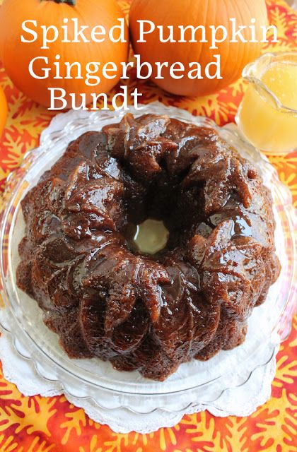 Autumn Desserts, Chocolate Pumpkin Cake, Rum Butter, Pumpkin Gingerbread, Pumpkin Bundt, Bundt Recipes, Butter Glaze, Pumpkin Bundt Cake, Pumpkin Eater