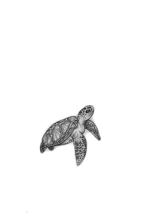 Turtle Design Tattoo, Tortoise Tattoo Design, Mini Turtle Tattoo, Tattoo Simplistic, Sea Animal Tattoos, Tattoos Turtle, Cute Turtle Tattoo, Turtles Tattoo, 500 Tattoo