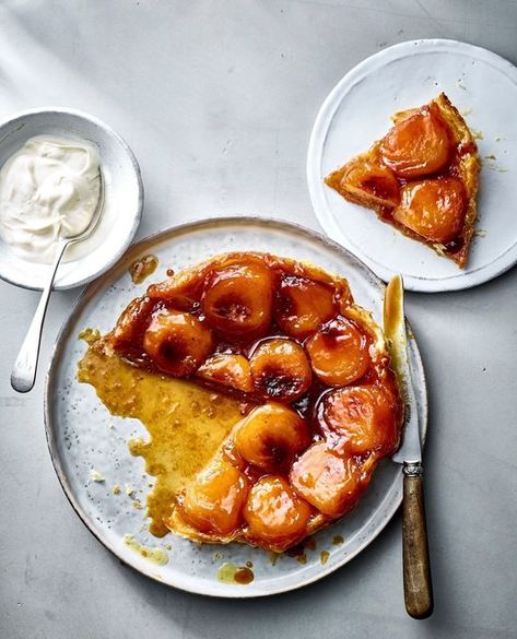 delicious. magazine UK on Instagram: "If a slice of tarte tatin isn't your signal to kickstart the WEEKEND then who knows what'll do the trick?! 🍎 This beauty is by @galvinrestaurants and contains the finest caramelised apples on top of the flakiest pastry. ⁠ ⁠ Find the recipe at the link in our bio. ⁠ ⁠ #WeekendEats #TarteTatin #AppleTart #Apples #Desserts #Baking #Recipes #SweetTreats #DeliciousMagazineRecipes⁠" Apples Desserts, Delicious Magazine Recipes, Caramelised Apples, Delicious Magazine, Apple Tart, Flaky Pastry, Who Knows, The Recipe, Apples