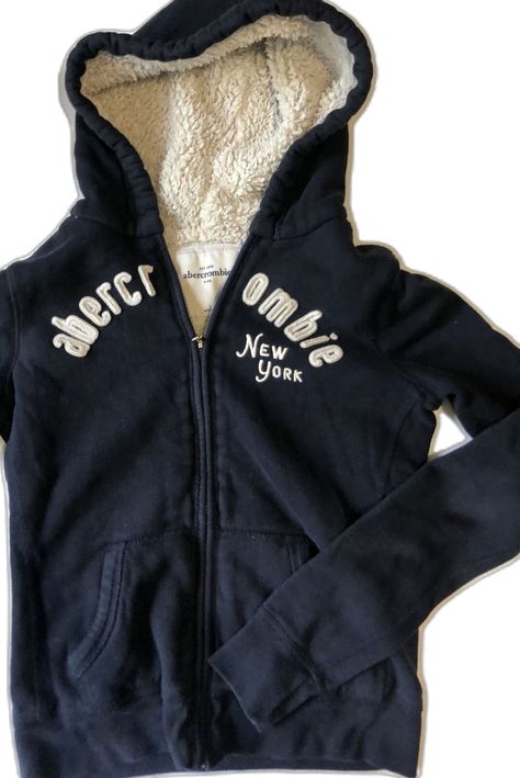 Abercrombie And Fitch Outfit, Hollister Clothes, Zip Up Jumper, 2000s Clothing, Sherpa Lined Hoodie, 90s Clothing, 2000s Clothes, 2000s Outfits, Lined Hoodie