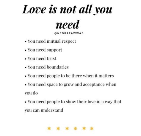 Love isn’t all you need Love Isnt Enough, Enough Quotes, Enough Is Enough Quotes, Love Is Not Enough, Love Is Not, Mutual Respect, Relationships Love, Need Love, Enough Is Enough