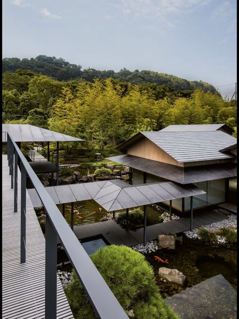 Inspiring architecture for fine living www.ssphere.com  online design magazine Modern Japanese Architecture, Japanese Buildings, Inspiring Architecture, Japanese Home Design, Japanese Style House, Traditional Japanese House, Japan Architecture, Kengo Kuma, Asian Architecture