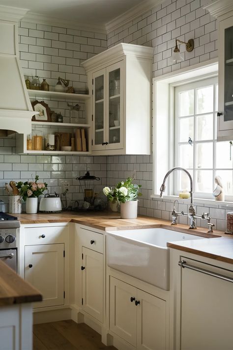 35 Stunning Kitchen Backsplash Ideas for White Cabinets You’ll Love - The Ivy Kitchen Blog Fun Backsplash Ideas, White Cabinet Backsplash, White Cabinets Kitchen Backsplash, Cabinet Backsplash Ideas, Kitchen Backsplash Ideas White Cabinets, Backsplash Ideas For White Cabinets, White Subway Tiles Kitchen Backsplash, Wood Islands, Small Kitchen Backsplash