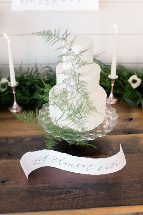 Plumosa Fern Wedding, Industrial Rooftop, Plumosa Fern, Ancaster Mill, Whimsical Cake, Tropical Cake, Fern Wedding, Diy Backyard Wedding, Mill Wedding