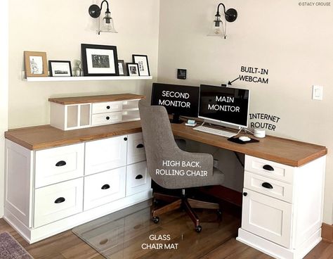 How to Set Up a Teletherapy Home Office Glass Chair, Dark Basement, Internet Router, Rolling Chair, Home Office Setup, Home Office Space, Window Installation, Office Setup, Chair Mats