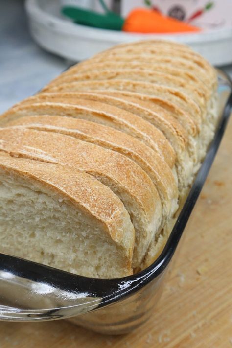 Overnight No Knead Sourdough Sandwich Bread - Cooking Katie Lady No Knead Sourdough Sandwich Bread, Overnight Sandwich Bread, Overnight Sourdough Sandwich Bread, Overnight Sourdough Recipes, Overnight Sourdough Bread, Sandwhich Bread, No Knead Sourdough, Sourdough Ideas, Overnight Sourdough