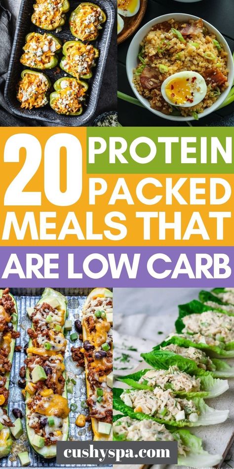 Keeping full throughout your day can help you stick to your healthy diet and help with weight loss. These low carb high protein meals will keep you full during your day so you can avoid those unhealthy snack cravings. #Healthy #HighProtein Lean Low Calorie Meals, Healthy Meals To Keep You Full, Low Carb Lean Protein Meals, Lean Protein Meal Prep, Low Carb Low Glycemic Recipes, High Lean Protein Meals, Foods High In Protein Low In Carbs, Healthy Meal Prep High Protein Low Carb, High Protein Low Glycemic Recipes