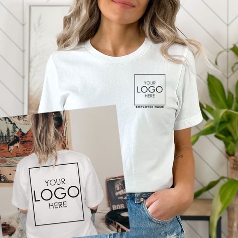 Company Tshirt Design Ideas, Branded Apparel, Employee Uniform, Logo Company, Craft Logo, Tshirt Business, Event Company, Business Look, Branded Shirts