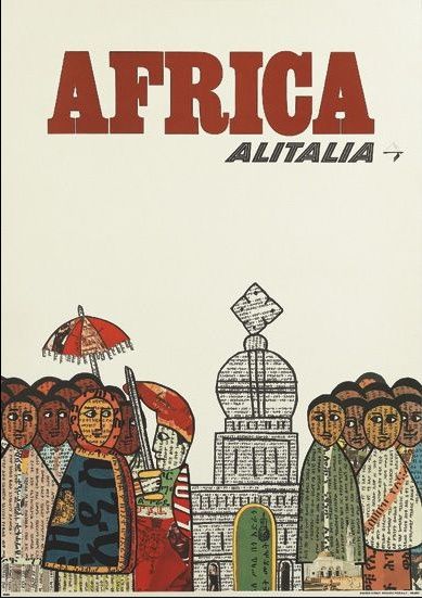 Tourist Poster, Rasta Art, Vintage Italian Posters, Airplane Poster, Vintage Airline Posters, Italian Posters, African Travel, Vintage Airlines, Poster Ads