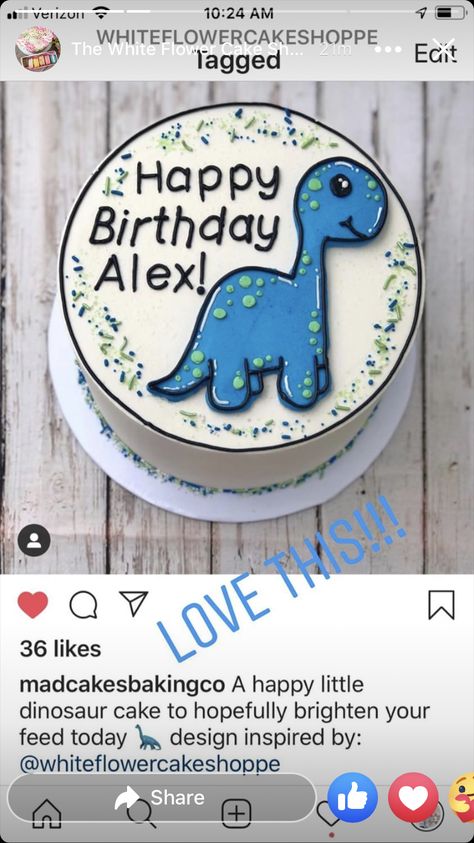 Dino Cake, Dinosaur Themed Birthday Party, Happy Birthday Wishes Cake, Birthday Wishes Cake, Mini Cakes Birthday, Chocolate Cake Decoration, Dinosaur Cake, Cake Lover, Bakery Cakes