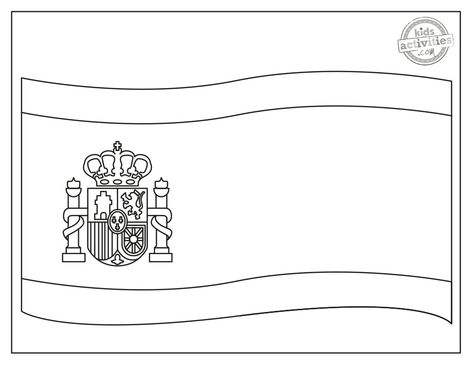 Free Spain flag coloring pages in our world flags series. Download the coloring sheets, and pick out your red and yellow crayons to create the perfect picture of the Spanish flag. Colors In Spanish, Spanish Flag, Spanish Flags, Spain Flag, World Flags, Flag Coloring Pages, Flag Tattoo, Tattoo Artwork, White Flag