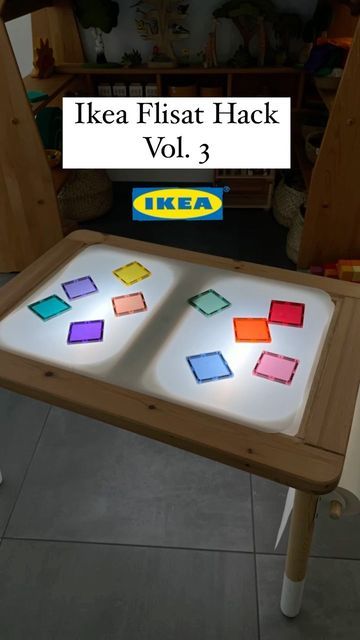 Light Pad Activities, Easy Flisat Table Activities, Christmas Flisat Table, Flisat Light Table, Flisat Table Hack, Ikea Flisat Table Ideas, Ikea Flisat Hack, Flisat Table Activities, Activity Table For Kids