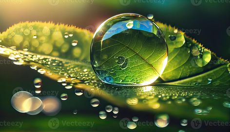 Dew Drops On Leaves, Texture Photography Ideas, Morsko Dno, Leaf On Water, Texture In Nature, Macro Ideas, Water Drop On Leaf, Rainy Window, Water Drop Photography