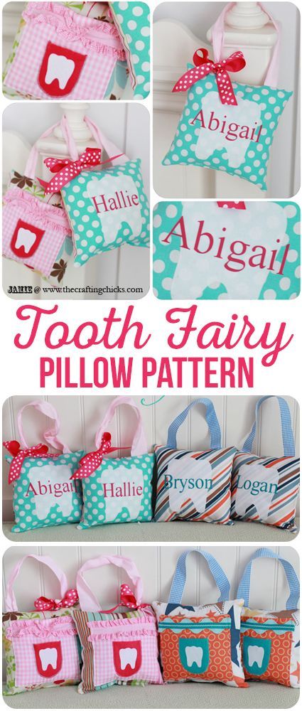 Tooth Fairy Pillow Diy, Sewing Pillows Ideas, Tooth Fairy Pillow Pattern, Tooth Fairy Bag, Diy Tooth Fairy, Tooth Pillow, Diy Teething, Lost Tooth, Trendy Sewing Patterns