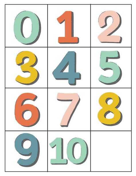 Number Printables Free Preschool 1-10, Numbers 0-10 Free Printable, Matching Numbers 1-10 Free Printable, Angka Aesthetic 1-10, Printable Numbers 1 - 10, 1 To 10 Numbers Activities, Numbers 1-10, Numeros Aesthetic, Aesthetic Numbers