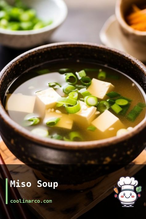 A traditional Japanese soup made with miso paste and dashi broth. Japanese Miso Soup, Miso Broth, Dashi Broth, Japanese Diet, Japanese Soup, Miso Paste, Grilled Beef, Miso Soup, Broccoli Beef