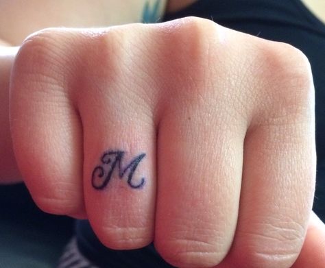 M Tattoo On Finger, M Finger Tattoo, M Tattoo Letter Initial, M Initial Tattoo, Letter M Tattoo, Letter M Tattoos, M Tattoo, Tattoo On Hand, M Initial