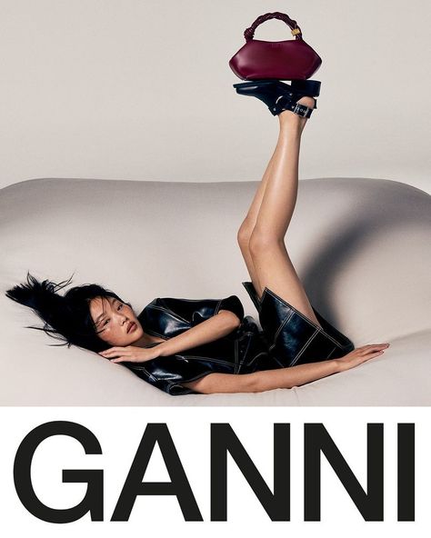 Ganni S/S 2024 Campaign (Ganni) Y2k Photoshoot, Shooting Bags, It Bags, Brand Campaign, Graphic Design Fun, Mood Board Fashion, Fashion Images, Fashion Editorial, Fashion Photoshoot