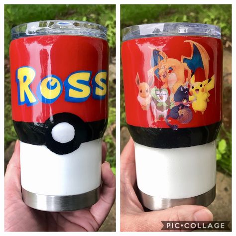 Custom Kids Pokémon Tumbler Kids Tumblers, Pokemon Tumbler Ideas, Pokémon Tumbler, Little Boy Custom Tumblers, Kid Tumblers Cups Boy, Pokemon Tumbler, Pokemon Tumbler Cup, Pokemon Cup, Mug Crafts