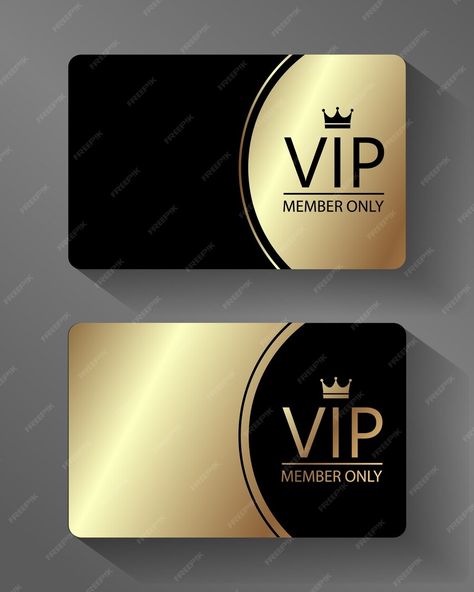 Premium Vector | Vector VIP member card Gold and Black Mark Harmon Vip Membership Card, Membership Card Design, Vip Membership Card, Vip Card Design, Lee Min Ho Images, Itunes Card, Credit Card Design, Device Storage, Credit Card App