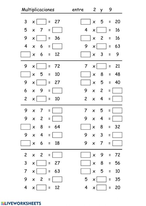 3rd Grade Multiplication, Math Fractions Worksheets, Mental Maths Worksheets, Math Fact Worksheets, Materi Bahasa Inggris, Multiplication Activities, Math Addition Worksheets, Math Practice Worksheets, First Grade Math Worksheets