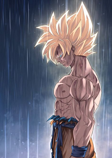 Super Saiyan Goku Pfp, Goku Rage, Herobrine Wallpaper, Evil Goku, Goku Art, Nice Wallpaper, Z Wallpaper, Dragon Ball Painting, Dragon Ball Super Goku