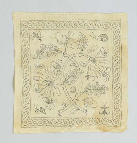 Blackwork | Unknown | V&A Explore The Collections Centipedes, Becoming A Tattoo Artist, Blackwork Embroidery, Felt Embroidery, Embroidery Patterns Vintage, National Art, Wild Rose, Embroidery Inspiration, Book Decor