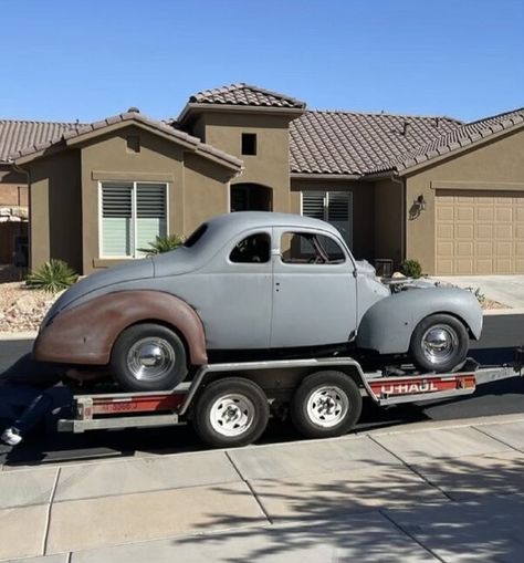 1940 Ford Deluxe Coupe, 1940 Ford Coupe, 1940 Ford, Ford Model A, St George Utah, Old Gas Stations, Old Race Cars, Gas Stations, Old Fords