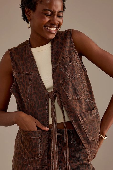 Damson Madder Dilly Tie-Front Gilet | Anthropologie UK Anthropologie Uk, Candles For Sale, Autumn Clothes, Dressmaking, Wide Leg Jeans, Clothing And Shoes, Anthropologie, Wide Leg, Womens Sizes