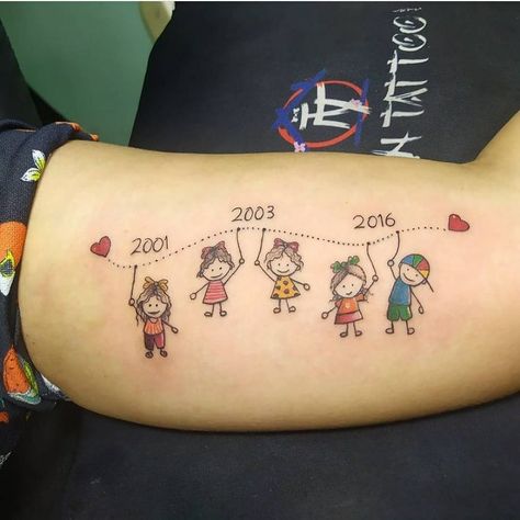 Grandchildren Tattoos, Pet Tattoo Ideas, Family Tattoo Ideas, Pet Tattoos, Tiny Wrist Tattoos, Family Tattoo Designs, Horoscope Tattoos, Remembrance Tattoos, Mom Tattoo Designs