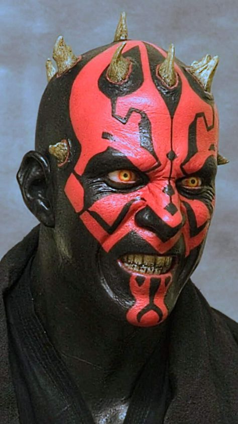 Darth Maul Makeup, Star Wars Flash, Simon Tattoo, The Acolyte, Painting Face, Star Wars Sith, Horror Makeup, My Fav Characters, Stars Wars