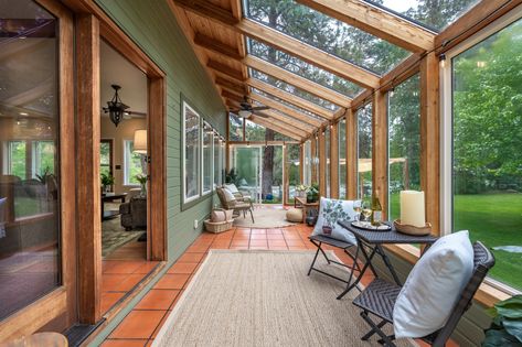 Transitional Sunroom, Conservatory Ideas, Sunroom Addition, Sunroom Ideas, Sunroom Decorating, Room Addition, Sunroom Designs, Enclosed Patio, Florida Room