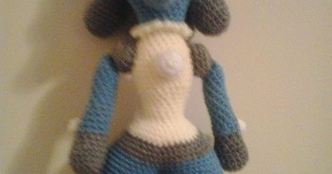 This is a pattern for Lucario that I have been holding onto from about a year now.  I recently was asked by a Pokemon-obsessed Etsy cust... Crochet Pokemon, A Pattern, Hold On, Pokemon, Crochet, Pattern, Pokémon