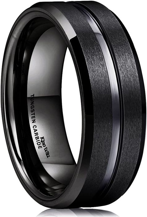 Mens Wedding Rings Tungsten, Black Titanium Ring, Tungsten Carbide Wedding Bands, Black Tungsten Rings, Black Wedding Rings, Tungsten Wedding Rings, Black Tungsten, Tungsten Carbide Rings, Best Engagement Rings