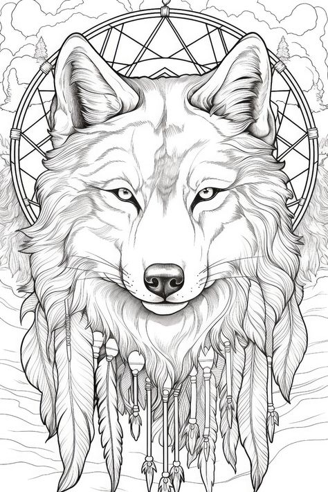 Soothing Escapes: Free Coloring Pages for Adults for Mindful Relaxation! - Find solace and tranquility as you immerse yourself in our soothing designs.#coloringpages #kidsactivities #printablecoloring #coloringfun #kidscrafts #coloringforkids Wolf Coloring Pages For Adults, Coloring Book Animals, Wolf Coloring Pages Free Printable, Raven Coloring Pages, Drawings Of Wolves, Free Printable Adult Coloring Pages, Wolf Coloring Pages, Wolf Sitting, Cricut Animals