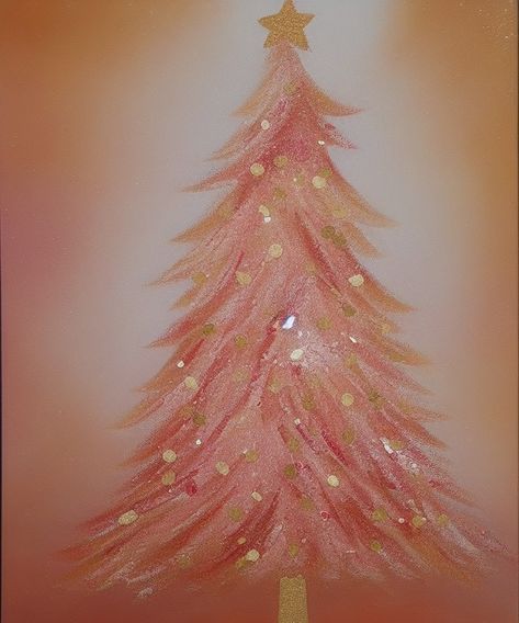 Neutral colored painting of a Christmas tree made with Stable Diffusion. Cute Christmas Tree Painting, Pink Christmas Tree Painting, Pink Christmas Painting, Blush Christmas Tree, Christmas Tree Artwork, Blush Christmas, Paint Room, Abstract Painting Diy, Christmas Paintings On Canvas