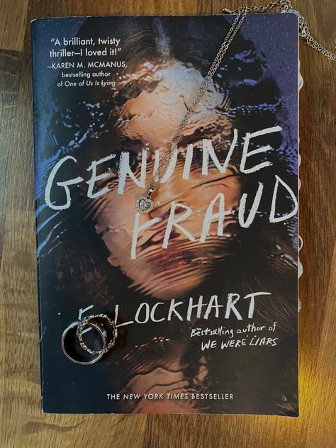 Genuine Fraud Book, Genuine Fraud, E Lockhart, We Were Liars, Dear Reader, Bestselling Author, Bookstore, Books