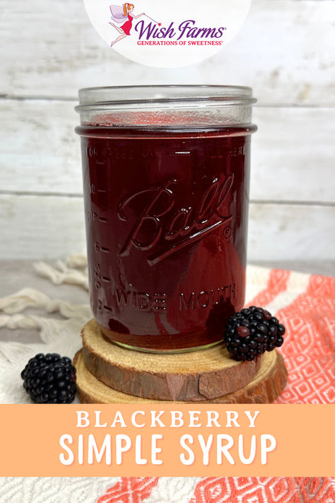 Step up your cocktail or coffee game with this easy blackberry simple syrup! With just 4 ingredients, this homemade syrup will take all your favorite drinks to the next level. Blackberry Simple Syrup, Simple Syrup Cocktails, Syrup Recipes, Blackberry Syrup, Rosemary Simple Syrup, Cocktail Syrups, Homemade Syrup, Coffee Games, Mixed Drinks Recipes