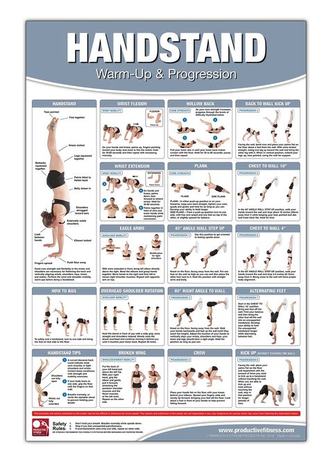 Handstand Poster/Chart: Warm-Up and Progression - Learn how to do a proper Handstand - Yoga Hand Balancing - Balance Training - Your Guide to a few short weeks - Laminated, 24x36 inches: Amazon.co.uk: Becky Swan: 9781773290010: Books Handstand Workout, Handstand Progression, Handstand Training, Handstand Challenge, Exercise Poster, Hand Stand, Yoga Inversions, Yoga Handstand, Wall Stand