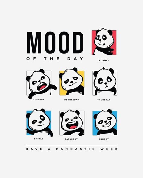 Panda Tshirt Design Ideas, Cool Panda Wallpaper, Panda T Shirt Design, Panda Graphic, Tshirt Artwork, Typography Shirt Design, T Shirt Logo Design, Cool Shirt Designs, Mood Of The Day