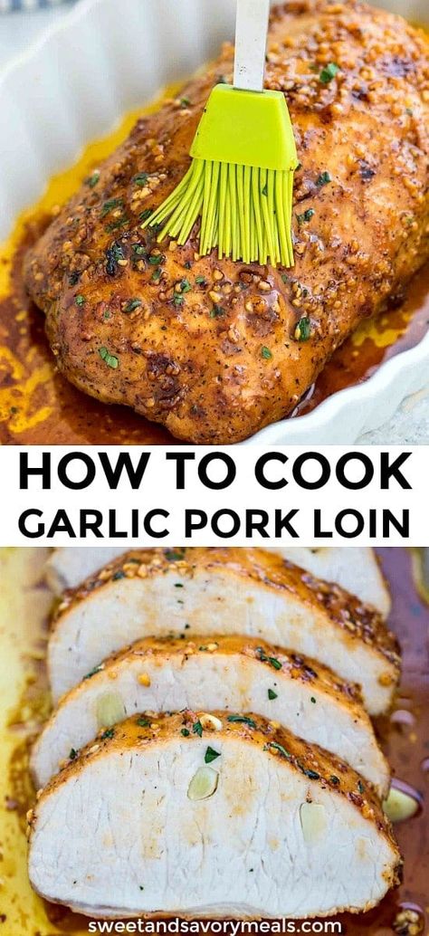 Pork Loin recipe is very easy to prepare and results in a juicy, tender and very flavorful meal. #pork #porkrecipes #porkloin #easyrecipe #sweetandsavorymeals Pork Loin Recipes Oven, Pork Loin Recipe, Pork Loin Roast Recipes, Pork Roast Recipes, Pork Loin Recipes, Savory Meals, Decorações Com Comidas, Pork Dinner, Tenderloin Recipes