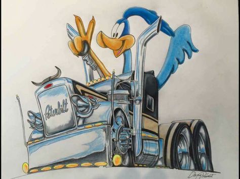 Hotrod Art, Cartoon Car Drawing, Cricut Explore Air Projects, Cars Art, Semi Trailer Truck, Cholo Art, Family Tattoo, Smokey And The Bandit, Cool Car Drawings