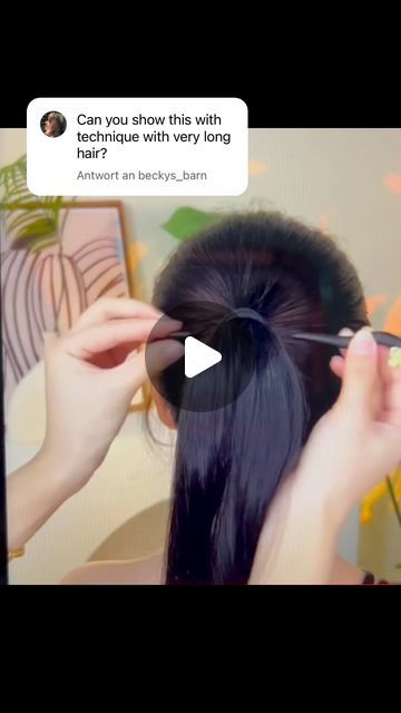 Jacqueline Liedloff on Instagram: "You can try this technique ☺️☺️ #hair #hairpin #frisur" Hairstick Bun, Long Hair Dos, Indian Wedding Hairstyles, Very Long Hair, Girly Stuff, Hair Tips, Hair Dos, Scarf Styles, Hair Hacks