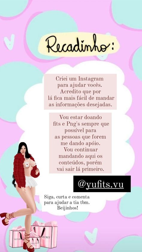 IMVU INFORMAÇÕES NO IG Fit Imvu, Instagram