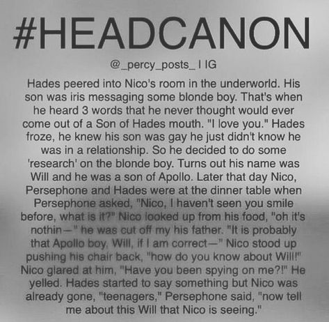 Hades and Persefone are like Nico's parents. They're acting like normal mortal parents Percabeth As Parents, Nico And Persephone, Hades Headcanon, Hades And Nico, Nico Di Angelo Head Canon, Percy Jackson Couples, Zio Rick, Percy Jackson Ships, Percy Jackson Head Canon